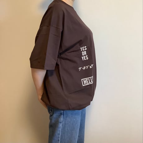 [🌟新発売] DRAWCORD T-SHIRTS DC1 DARK BROWN  COLOR