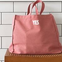 MARKET BAG [◉LARGE]  MLL2    “YES“  PLUM COLOR