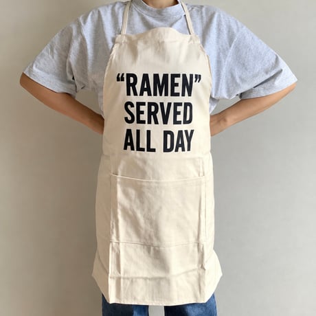 ADULT APRON   "RAMEN SERVED ALL DAY"