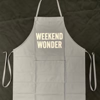 [🌟新発売　]ADULT  APRON ”WEEKEND WONDER“ APRON (生成りロゴ)GREY COLOR