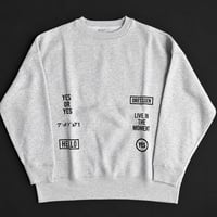 [🌟新発売] SWEAT  SHIRTS  “SKETCHBOOK3 DESIGN (GREY  COLOR  )