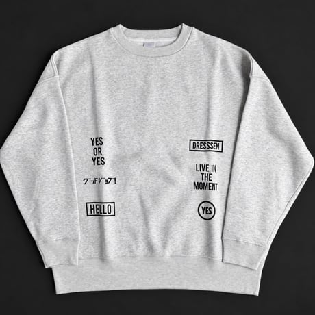 [🌟新発売] SWEAT  SHIRTS  “SKETCHBOOK3 DESIGN (GREY  COLOR  )