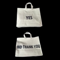MARKET  BAG  XLARGE “YES/NO THANKYOU  ✴️※こちらの生地は生成色です。