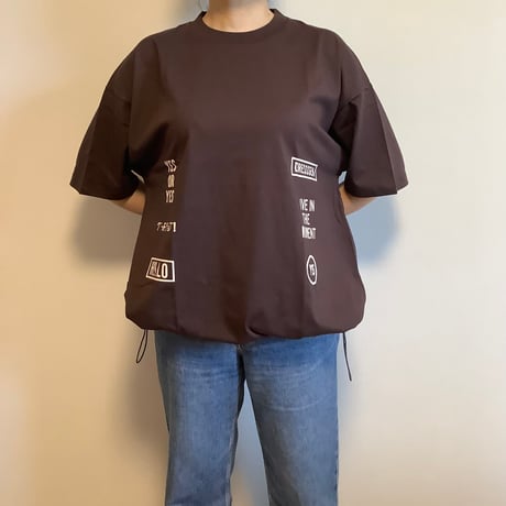 [🌟新発売] DRAWCORD T-SHIRTS DC1 DARK BROWN  COLOR