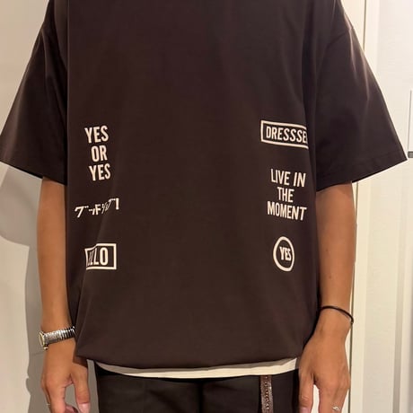 [🌟新発売] DRAWCORD T-SHIRTS DC1 DARK BROWN  COLOR