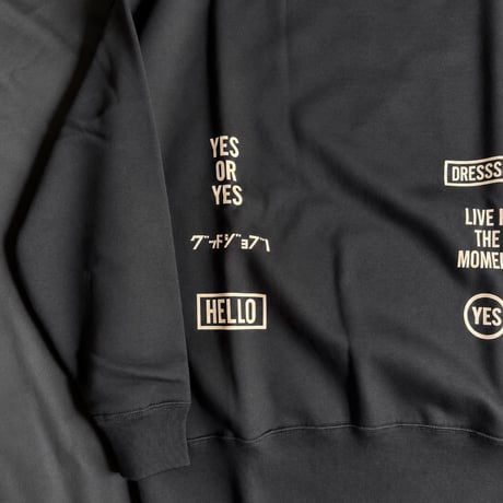 [🌟新発売] SWEAT  SHIRTS  “SKETCH BOOK3 DESIGN“ (BLACK  COLOR )
