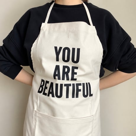 🟠9/26(土曜日)に再入荷します。 ADULT APRON   “ YOU ARE BEAUTIFUL"