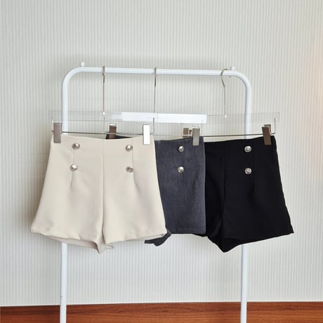 6ルナボタンショートパンツ