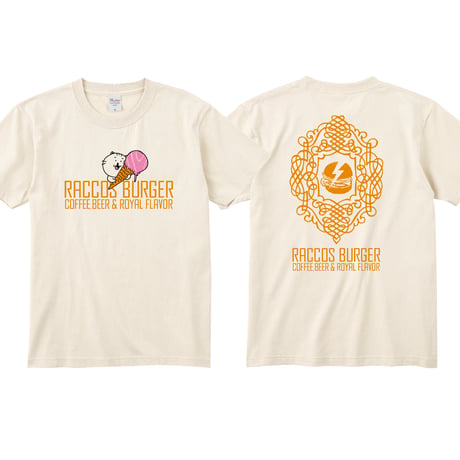 【受注生産】RACCOS BURGER  アイス Tシャツ(8月中旬発送予定)