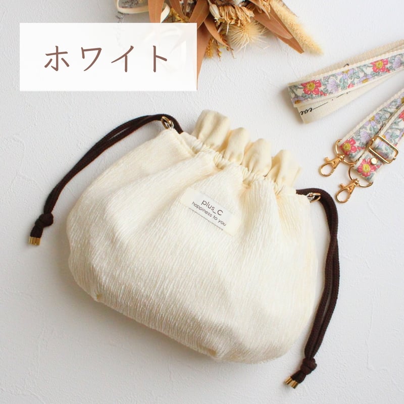専用☆巾着バッグ おもち巾着バッグ | plus_C【by.Sae】