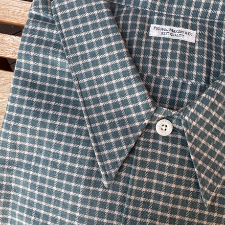 PHIGVEL‐MAKERS Co． C/W PLAID LS SHIRT (VIRIDIAN)