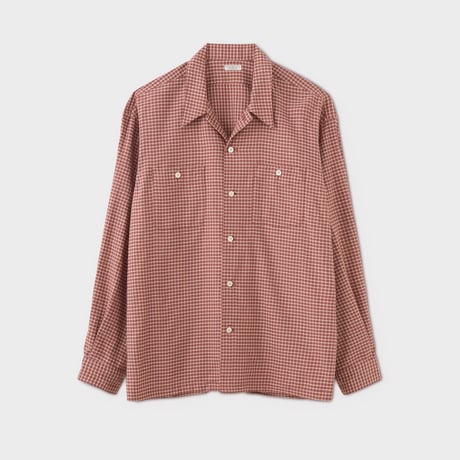 PHIGVEL‐MAKERS Co． C/W PLAID LS SHIRT (OLD ROSE)