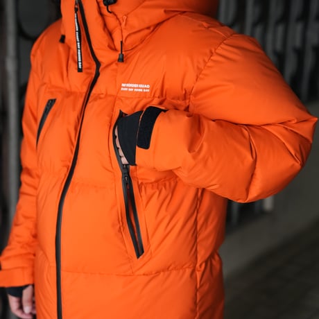 NBD防水DOWN JACKET - ORANGE