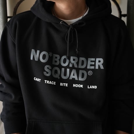 10th SQUAD HOODIE - BLACK