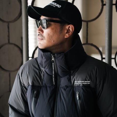 NBD防水DOWN JACKET - BLACK/GRAYコンビ
