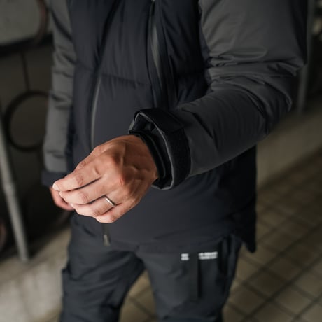 NBD防水DOWN JACKET - BLACK/GRAYコンビ