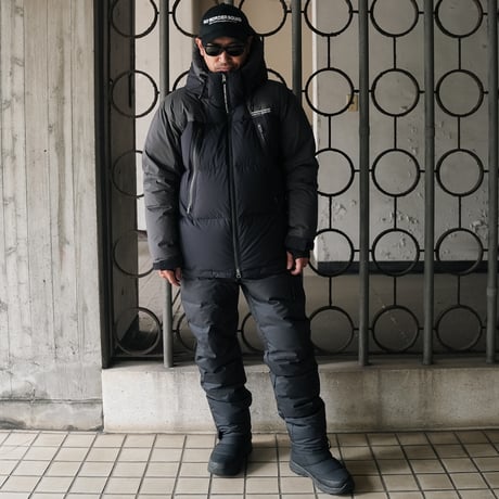 NBD防水DOWN JACKET - BLACK/GRAYコンビ