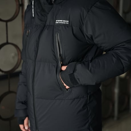 NBD防水DOWN JACKET - BLACK/GRAYコンビ