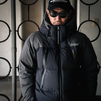 NBD防水DOWN JACKET - BLACK/GRAYコンビ