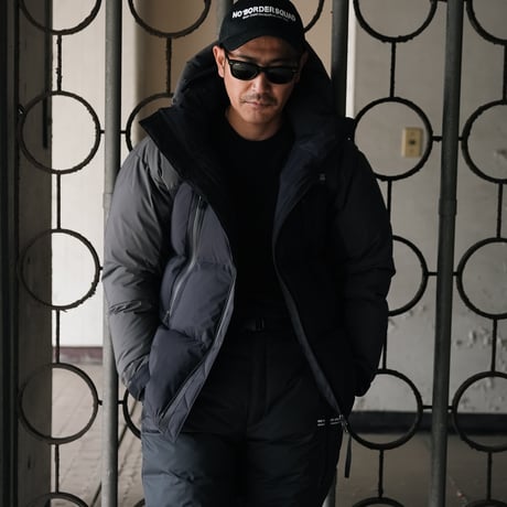 NBD防水DOWN JACKET - BLACK/GRAYコンビ