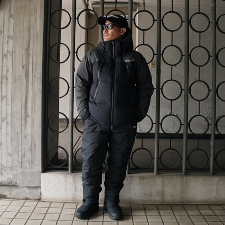 NBD防水DOWN JACKET - BLACK/GRAYコンビ