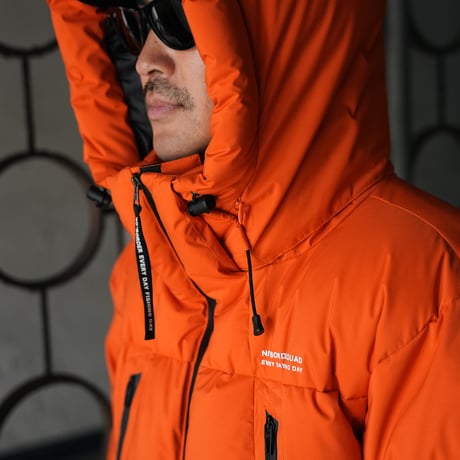 NBD防水DOWN JACKET - ORANGE