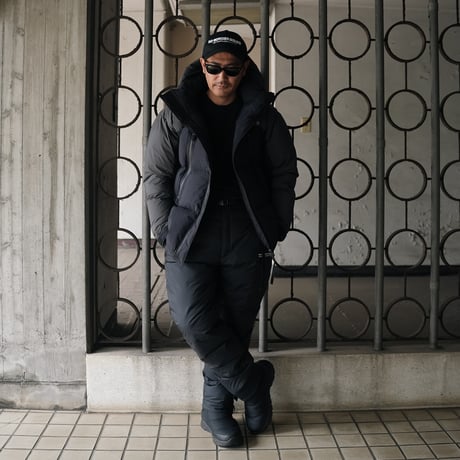 NBD防水DOWN JACKET - BLACK/GRAYコンビ