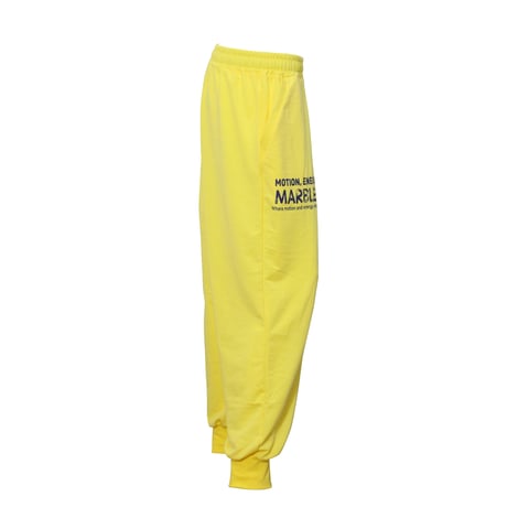 （Marble）U2609-605　リラックス ジョガーパンツ　YELLOW　UNISEX  M ・L ・XL