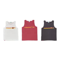 BSCRUZ CIRCLE LOGO GARMENT DYED TANK　ホワイト　クリムゾン　ペッパーブラック　LサイズXLサイズ