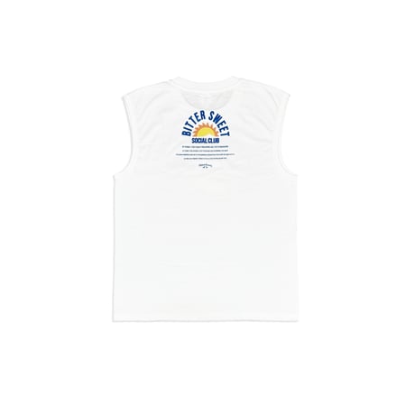 BS SOCIAL CLUB PREMIUM COMFORT SLEEVELESS Tee　ホワイト　MサイズLサイズ