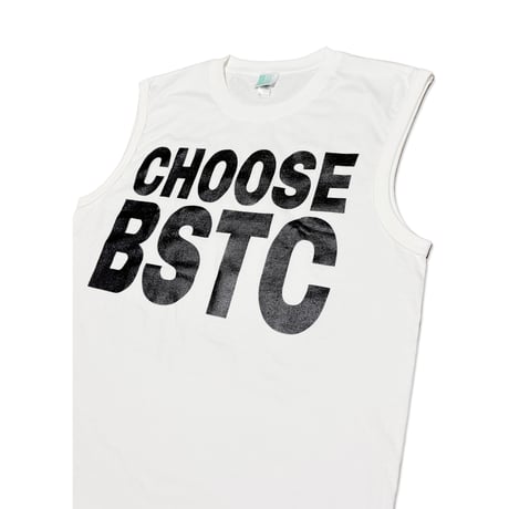 CHOOSE BSTC PREMIUM COMFORT SLEEVELESS Tee　ホワイト　MサイズLサイズ