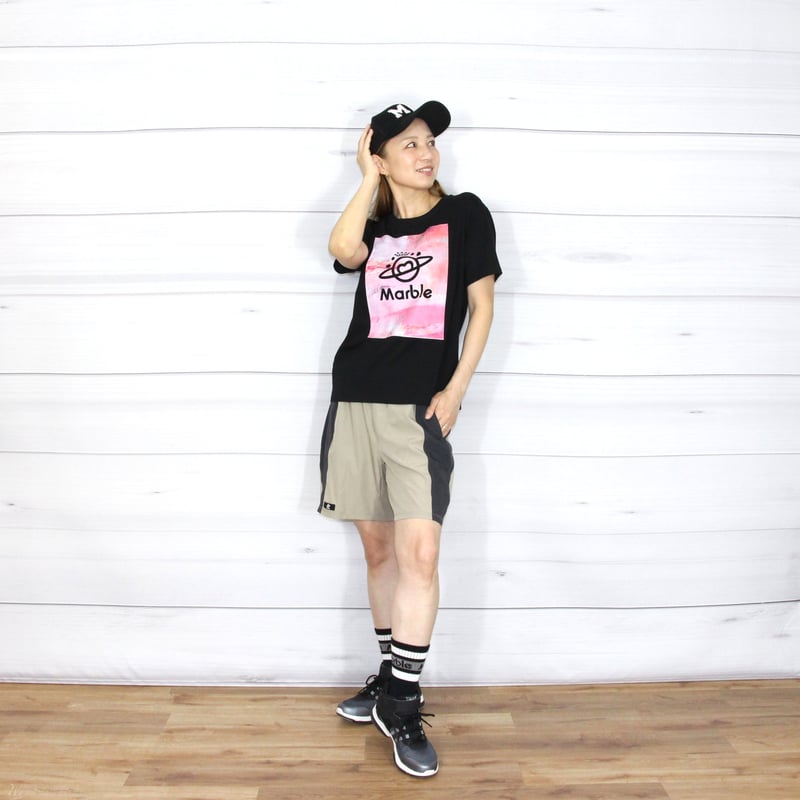 Marble）SOX-2606-01 Marble SOCKS ブラック 23㎝～25㎝ 2