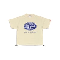 GIW FINE JERSEY RELAX FIT Tee（裾ドローコード）　アイボリー　MサイズLサイズ