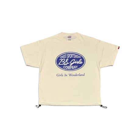 GIW FINE JERSEY RELAX FIT Tee（裾ドローコード）　アイボリー　MサイズLサイズ
