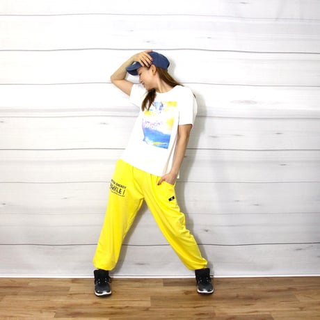 （Marble）U2609-605　リラックス ジョガーパンツ　YELLOW　UNISEX  M ・L ・XL