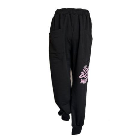 （Marble催事限定商品セール）SL2607-608　ジョガーパンツ　BLACK　レディース M・L