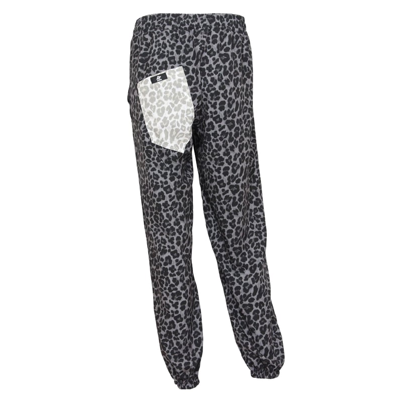 Marble）L2609-606 レオパード柄 ロングパンツ BLACK LADIESM ・