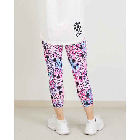 （CLAP）HEART HEART CROPPED PANTS　ホワイト