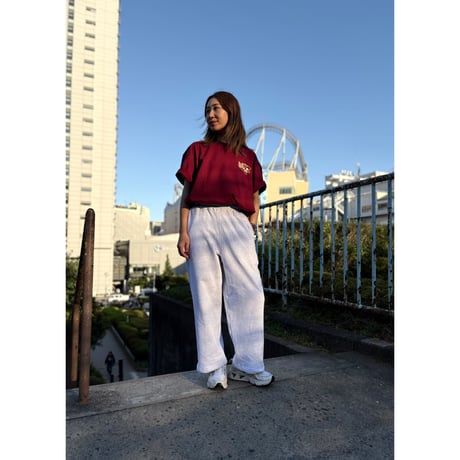 BSG LOGO RELAX-FIT STRAIGHT SWEAT PANTS　アッシュグレー　SサイズMサイズ