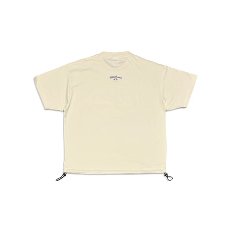 GIW FINE JERSEY RELAX FIT Tee（裾ドローコード）　アイボリー　MサイズLサイズ
