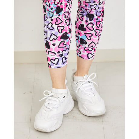 （CLAP）HEART HEART CROPPED PANTS　ホワイト