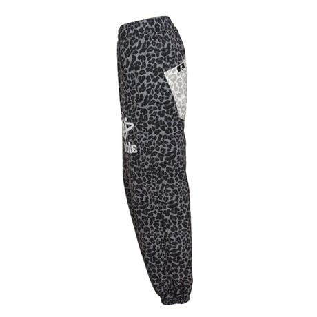 （Marble）L2609-606　レオパード柄 ロングパンツ　BLACK　LADIESM ・L