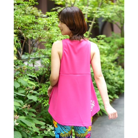 （CLAP）LOVE-CLAP FLAER TANK 　ホットピンク