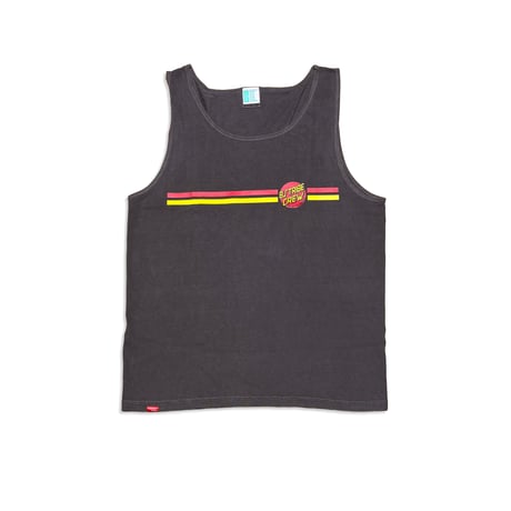 BSCRUZ CIRCLE LOGO GARMENT DYED TANK　ホワイト　クリムゾン　ペッパーブラック　LサイズXLサイズ