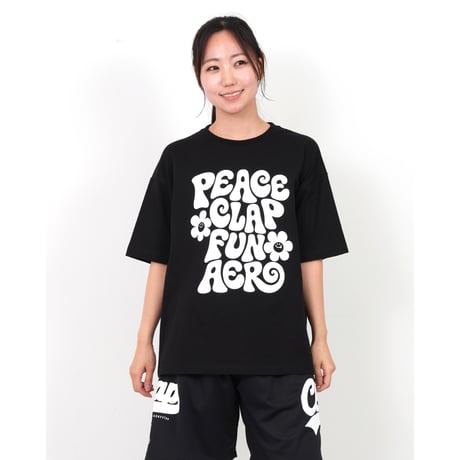（CLAP）PEACE CLAP BIG TEE　ブラック