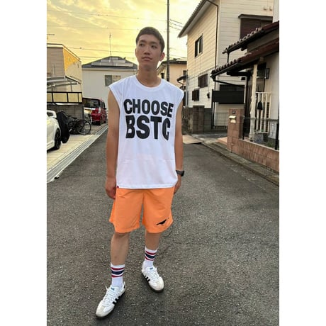 CHOOSE BSTC PREMIUM COMFORT SLEEVELESS Tee　ホワイト　MサイズLサイズ