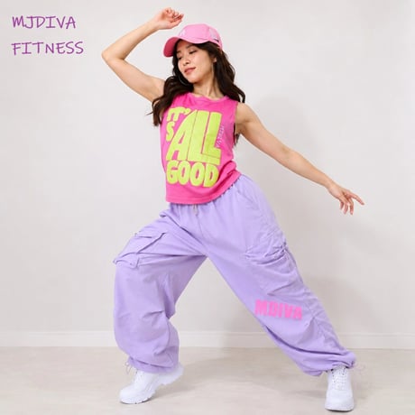（MJDIVA）ダンスコーデ2点セットタンク＆カーゴPKPP
