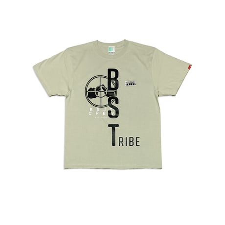 BS TRIBE MIX LOGO PREMIUM COMFORT TEE　セージグリーン　LサイズXLサイズXXLサイズ