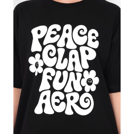 （CLAP）PEACE CLAP BIG TEE　ブラック