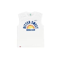BS SOCIAL CLUB PREMIUM COMFORT SLEEVELESS Tee　ホワイト　MサイズLサイズ